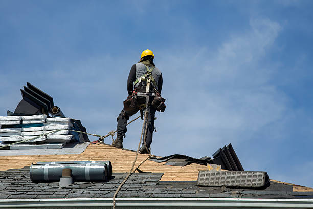 Professional Gutter Installation technician working in Mc Coy, CO
